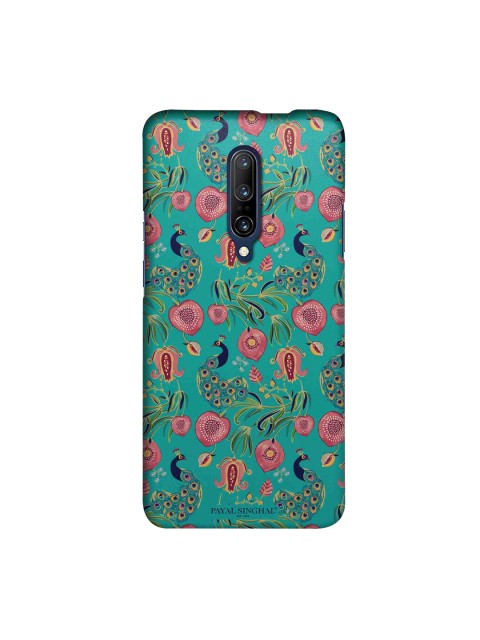 

macmerise Green & Pink Payal Singhal Anaar & Mor Sublime OnePlus 7 Pro Back Case