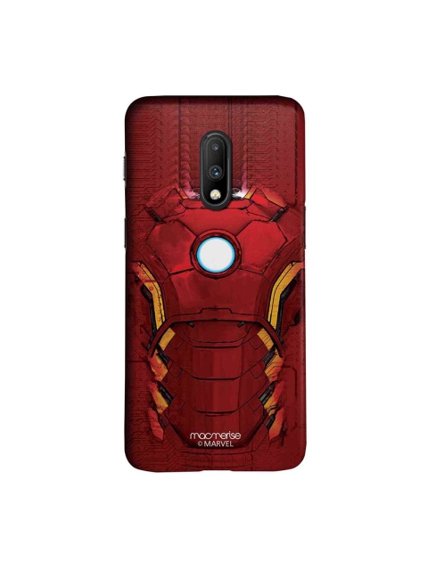 macmerise Red & White Marvel ComicsSuit Of Armour Sublime OnePlus 7 Back Cover