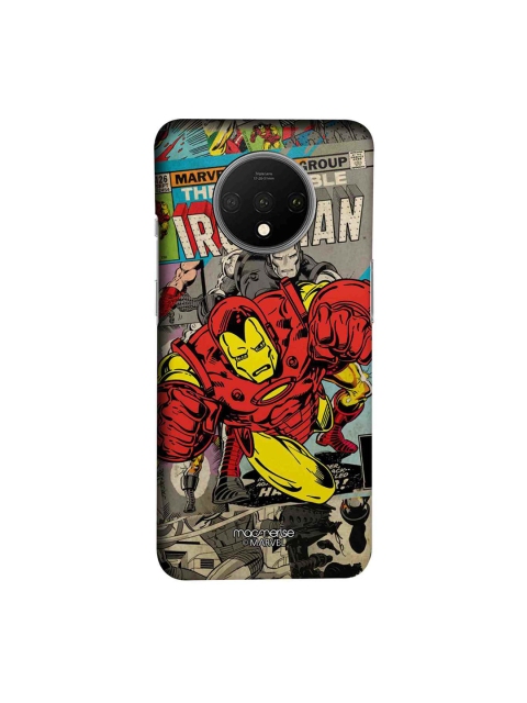 

macmerise Grey & Red Marvel Comics Ironman Sublime OnePlus 7T Back Case
