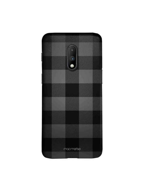 

macmerise Black Checkmate Sublime OnePlus 7 Back Case