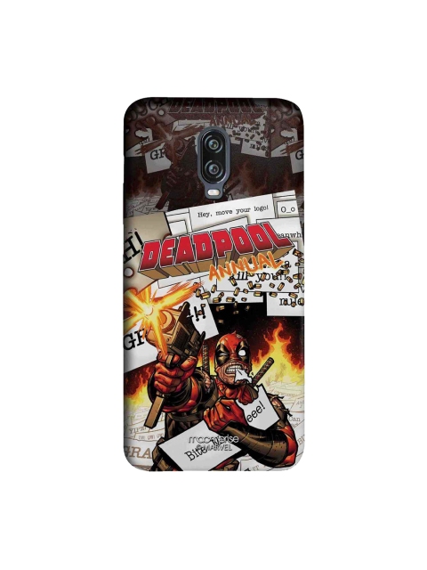 

macmerise Charcoal Grey & Red Marvel Comics Comic Deadpool Sublime OnePlus 6T Case