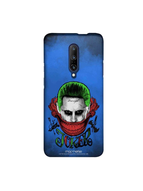 

macmerise Blue & Red DC Comics Damaged Joker Sublime OnePlus 7 Pro Back Case