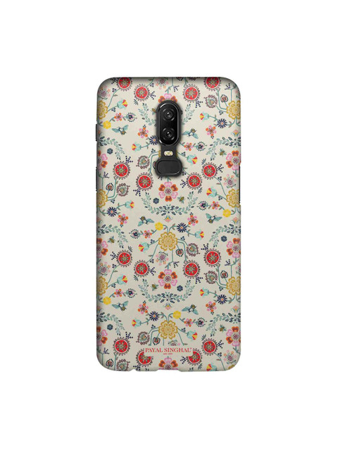 

macmerise Beige & Red Payal Singhal Spring Sublime OnePlus 6 Back Cover