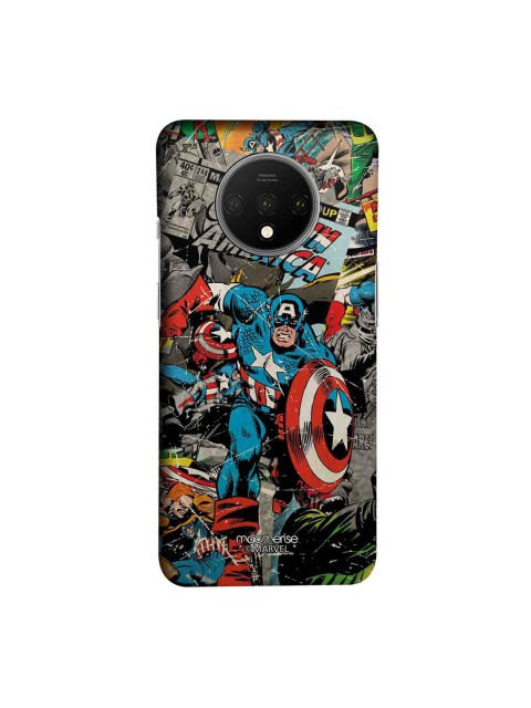 

macmerise Grey & Red Marvel Comics Captain America Sublime OnePlus 7T Back Case