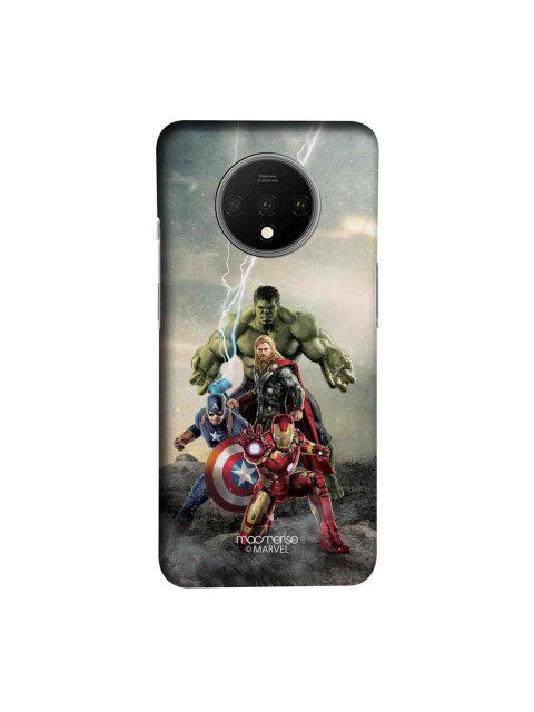 

macmerise Blue & Red Marvel Comics Time To Avenge OnePlus 7T Back Case