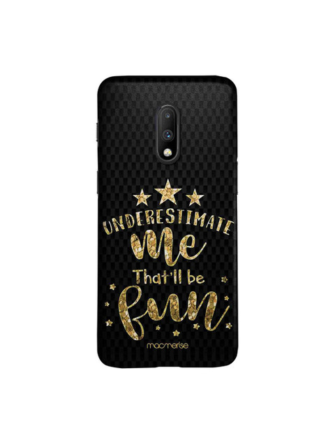 

macmerise Black & Brown Underestimate Me Illustration Sublime OnePlus 7 Case