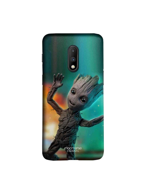 

macmerise Green & Grey Marvel Comics Baby Groot Dance Sublime OnePlus 7 Back Case