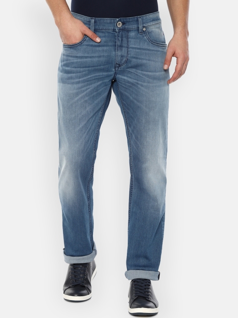

Louis Philippe Jeans Men Blue Slim Fit Mid-Rise Clean Look Stretchable Jeans