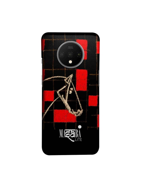

macmerise Red & Black Masaba Checkered Horse Sublime Oneplus 7T Case