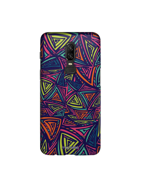 

macmerise Navy Blue & Pink Neon Angles Sublime OnePlus 6 Back Cover