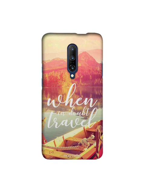 

macmerise Multicoloured When in Doubt Travel Sublime OnePlus 7 Pro Case, Multi