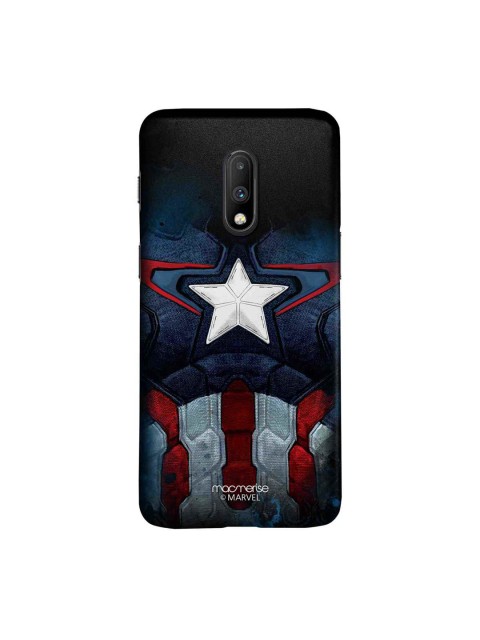 

macmerise Blue & Grey Marvel Comics Captain America Suit Sublime OnePlus 7 Back Case