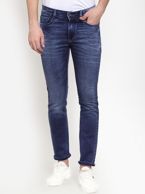 

Rodamo Men Navy Blue Slim Fit Mid-Rise Clean Look Stretchable Jeans