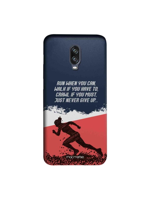 

macmerise Blue & White Running Motivation Illustration Sublime Oneplus 6T Case