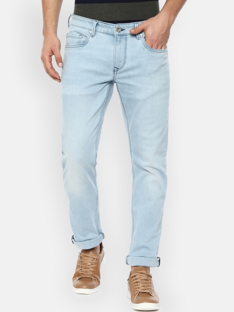 

Louis Philippe Jeans Men Blue Slim Fit Mid-Rise Clean Look Stretchable Jeans