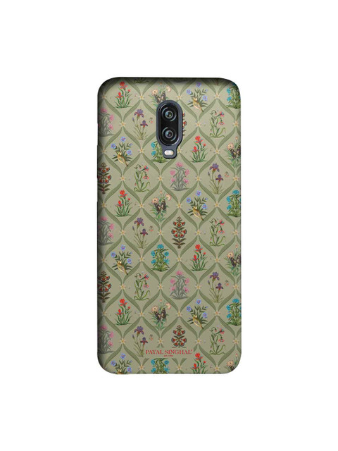 

macmerise Green & Blue Payal Singhal Mughal Motifs OnePlus 6T Back Case