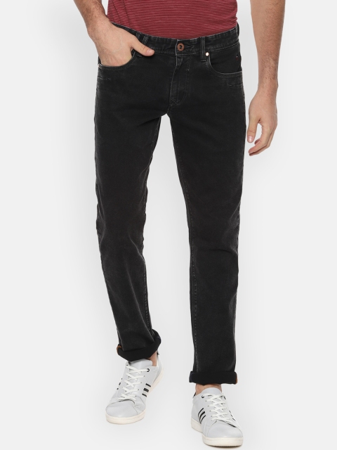 

Louis Philippe Jeans Men Black Slim Fit Mid-Rise Clean Look Stretchable Jeans