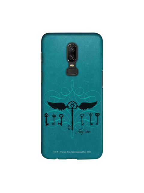 

macmerise Teal Blue & Black Harry Potter Keys Sublime OnePlus 6 Back Case