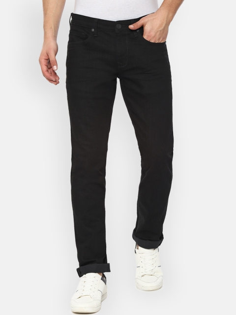 

Louis Philippe Jeans Men Black Slim Fit Mid-Rise Clean Look Stretchable Jeans