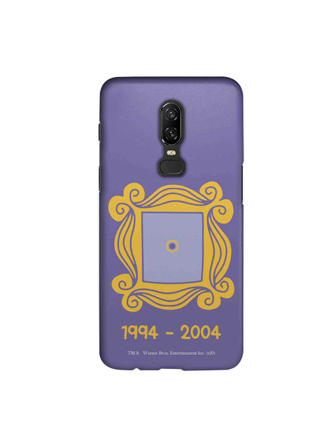 

macmerise Purple & Yellow Friends The Door OnePlus 6 Back Case