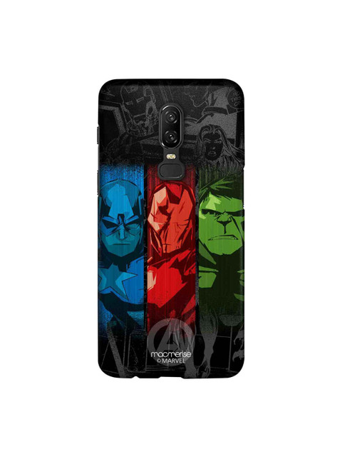 

macmerise Black & Red Marvel Comics Avengers Sketch Sublime OnePlus 6 Back Case