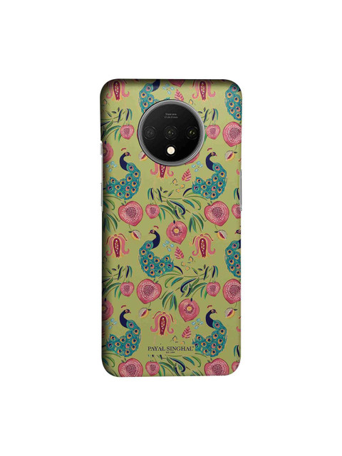 

macmerise Olive Green & Pink Payal Singhal Anaar & Mor Sublime OnePlus 7T Back Case
