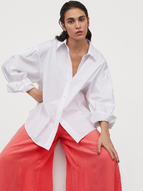 

H&M Women Pink Solid Super-Wide Palazzos