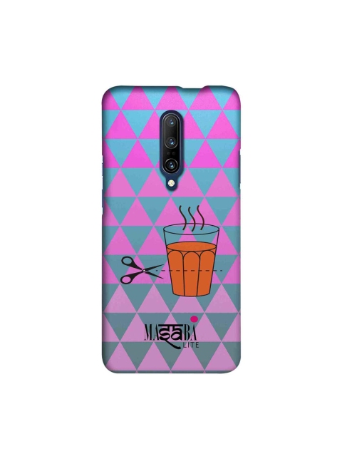 

macmerise Pink & Teal Blue Masaba Cutting Chai Sublime OnePlus 7 Pro Back Case