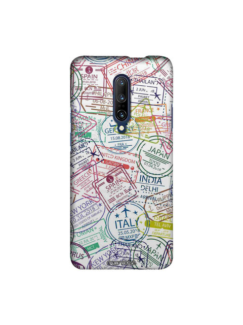 

macmerise White & Blue Immigration Stamps Sublime OnePlus 7 Pro Back Case