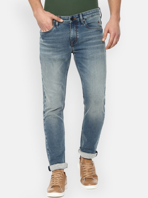 

Louis Philippe Jeans Men Blue Slim Fit Mid-Rise Clean Look Stretchable Jeans