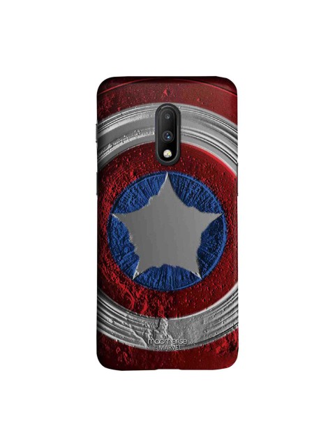 

macmerise Red & Grey Marvel ComicsStoned Shield Sublime OnePlus 7 Back Cover