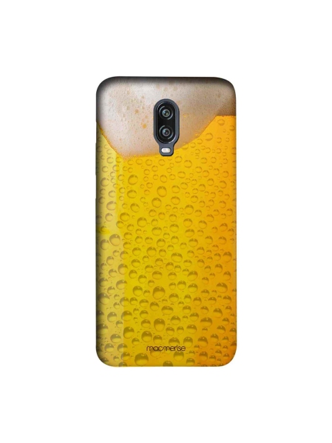 

macmerise Yellow & Beige Chug It Sublime OnePlus 6T Back Cover