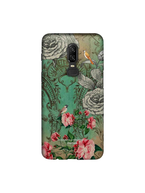 

macmerise Green & Pink India Circus Bird Gaze Sublime OnePlus 6 Back Case