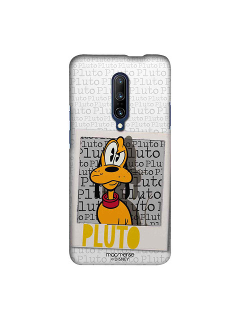 

macmerise Grey & Yellow Disney Hello Mr Pluto Sublime OnePlus 7 Pro Back Case
