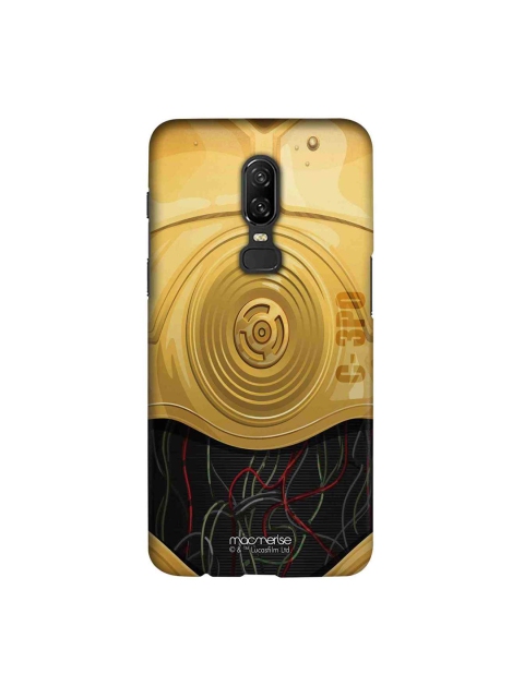 

macmerise Brown & Black Star Wars Attire C3PO Sublime OnePlus 6 Back Case