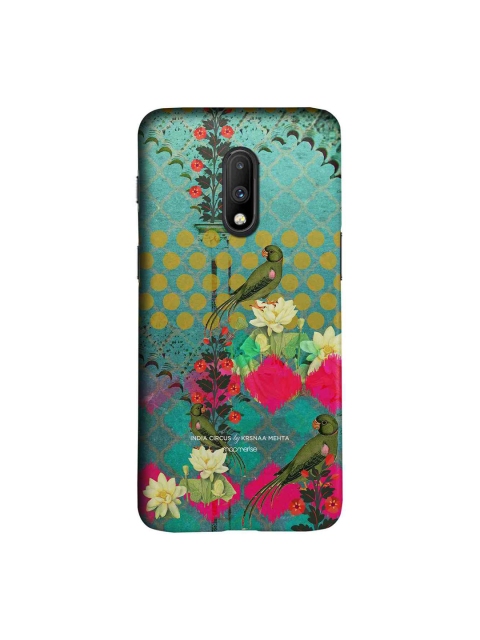 

macmerise Green & Pink Mitthu Miya Sublime OnePlus 7 Back Cover