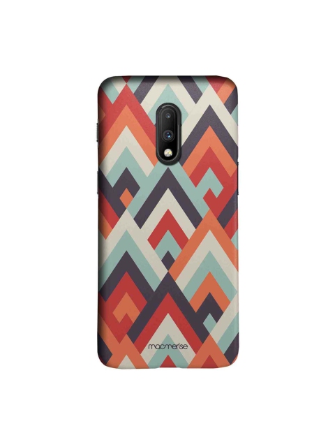 

macmerise Orange & Red Symmetric Cheveron Sublime OnePlus 7 Back Case