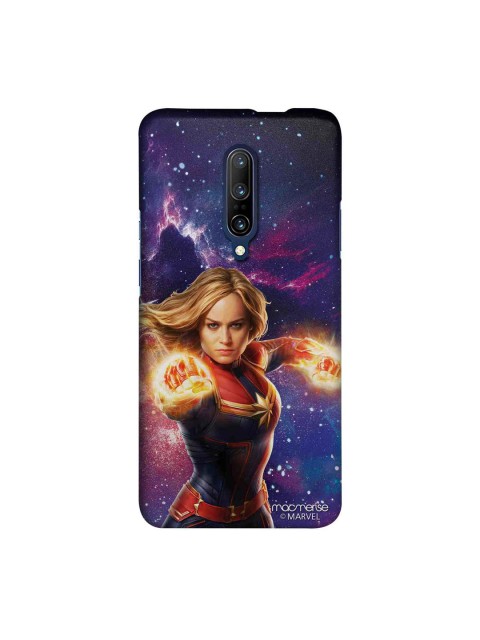 

macmerise Blue & Red Marvel Comics Fierce Captain Marvel Sublime OnePlus 7 Pro Back Case
