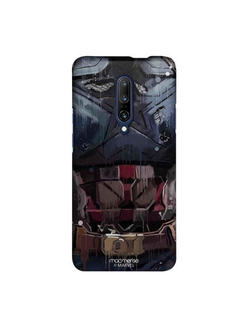

macmerise Blue & Black Marvel Comics Grunge Suit Steve Sublime OnePlus 7 Pro Back Case