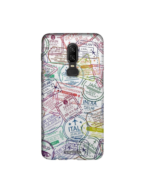 macmerise White & Blue Immigration Stamps Sublime OnePlus 6 Mobile Case