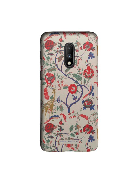 

macmerise Pink & Red Payal Singhal Giraffe Sublime OnePlus 7 Back Case