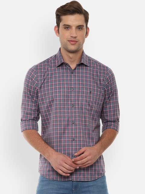 

Louis Philippe Sport Men Grey Slim Fit Checked Casual Shirt