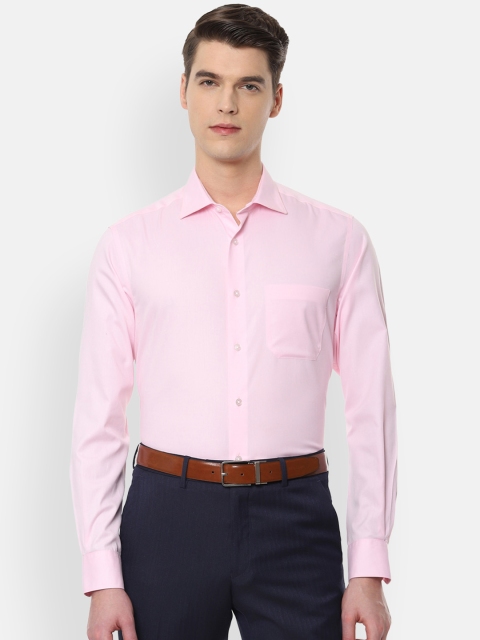 

Louis Philippe Men Pink Classic Regular Fit Solid Formal Shirt