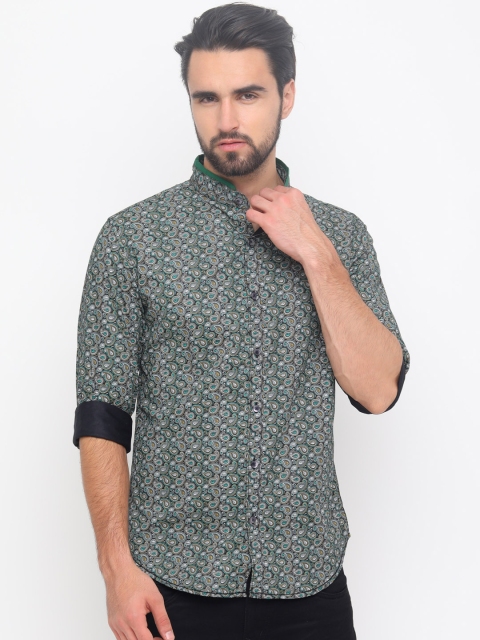 

WITH Men Multicoloured Slim Fit Printed Casual Shirt, Multi