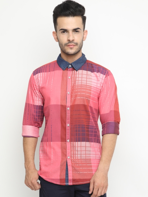 

WITH Men Multicoloured Checked Regular Fit Casual Shirt, Multi