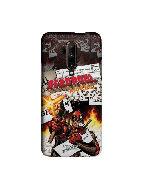 

macmerise Brown & White Marvel Comics Deadpool Sublime OnePlus 7T Pro Back Case