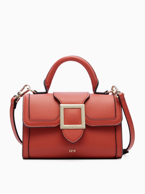 LYN Brown Solid Sling Bag