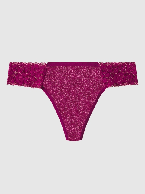 

La Senza Women Burgundy Self Design Remix Thongs 11142990-04CN