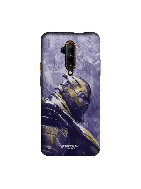

macmerise Purple & Gold-Toned Marvel Comics Thanos Suited Up Sublime OnePlus 7T Pro Back Case