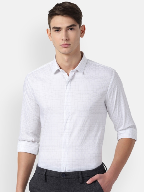 

Louis Philippe Sport Men White Slim Fit Printed Casual Shirt